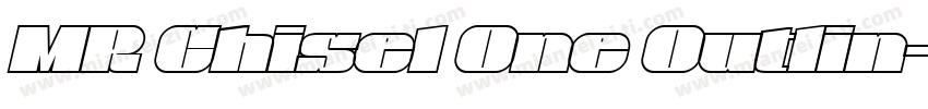 MR Chisel One Outlin字体转换